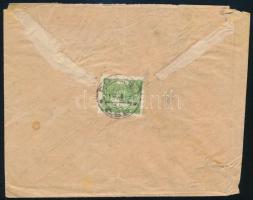 1920 Ajánlott levél 8 db bélyeggel Bécsbe / Registered cover with 8 stamps to Vienna