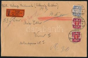 1931 Ajánlott levél / Registered cover