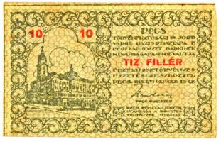 1920. Pécs 1920.04.16. 10f házipénztár-pénztárjegy T:AU Adamo PÉC-13.1