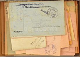 Kb 100 db tábori küldemény, döntően I. világháborúsak / ca 100 field post covers, mostly from the World War I.