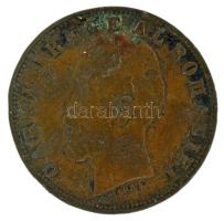 Románia 1884B 5b Cu "I. Károly" T:VF,F ph. Romania 1884B 5 Bani Cu "Carol I" C:VF,F edge error Krause KM#19