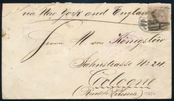 1880 Levél Kölnbe / Cover to Cologne