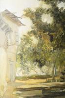 Umarov Madzsiddin: Tájkép. Olaj, vászon, jelzett 60x80 cm