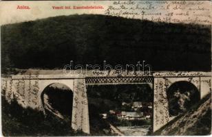 1916 Anina, Stájerlakanina, Steierdorf; Vasúti híd. Hollschütz F. kiadása / Eisenbahnbrücke / railway bridge (EK)