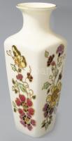Zsolnay pillangó mintás váza, jelzett, hibátlan, m: 14,5 cm