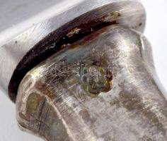 6 darab ezüst (Ag) nyelű kés, h: 21,5 cm