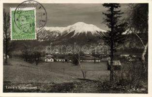 Lesce with the Karavanke mountain