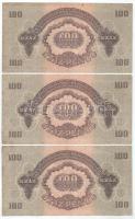 1944. 100P "A Vöröshadsereg Parancsnoksága" (6x) sorszámkövetők "CT 712418 - CT 71242...