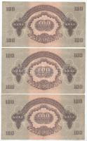 1944. 100P "A Vöröshadsereg Parancsnoksága" (6x) sorszámkövetők "CT 712418 - CT 71242...