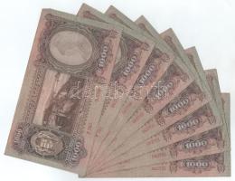 1943. 1000P (8x) sorszámkövetők "F 093 062746 - F 093 062753" T:F Adamo P21