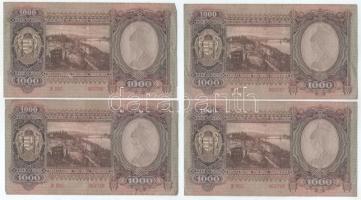 1943. 1000P (8x) sorszámkövetők "F 093 062746 - F 093 062753" T:F
Adamo P21