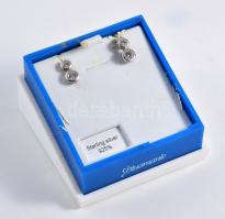 Blu Amante ezüst (Ag) fülbevaló pár, kövekkel, bruttó 3g, leírással, számlával, ajándéktáskával.