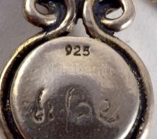 Magnolia ezüst (Ag) nyaklánc, jelzett, édesvízi gyönggyel, garancialevéllel, bruttó 6,7g