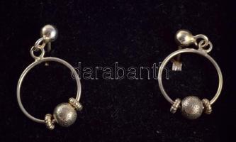 Ezüst (Ag) fülbevaló pár, jelzett, nettó 2,2g