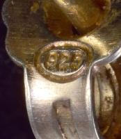 Ezüst (Ag) fülbevaló pár, jelzett, nettó 2,2g