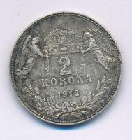 1912KB 2K Ag "Ferenc József" T:XF,VF patina Adamo K6