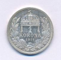 1915KB 1K Ag "Ferenc József" T:AU,XF  Adamo K5.1