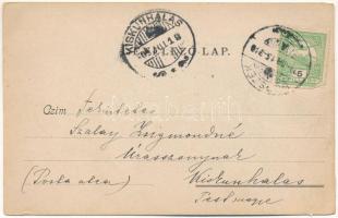 1909 Borszék, Borsec; József főherceg kút, Boldizsár kút / spa, mineral spring wells. Art Nouveau (r...