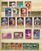 Észak-Korea modern motívum tétel sorokkal, blokkokkal, másodpéldányokkal 2 db 8 lapos, A/4-es berakó...