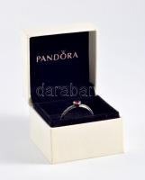 Pandora ezüst (Ag) gyűrű, kővel, jelzett, m: 59, számlával, törlőkendővel, ajándéktáskával, bruttó 2,3g