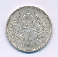 Ausztria 1913. 1K Ag "Ferenc József" T:XF Austria 1913. 1 Corona Ag "Franz Joseph" C:XF Krause KM#2820