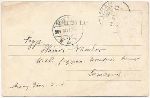 1904 Buziásfürdő, Baile Buzias; Szent Antal csodakút télen. Nosek Gusztáv kiadása / mineral spring w...