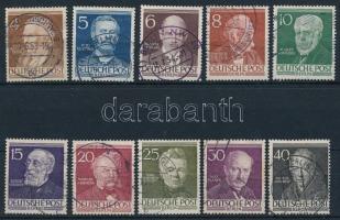 1952/1953 Berlin történelmének személyiségei sor Mi 91-100 (Mi EUR 50.-)