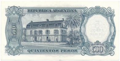 Argentína DN(1969-1971) 5P (500P felülbélyegzett ideiglenes kiadás) T:F, szép papír
Argentina ND(19...