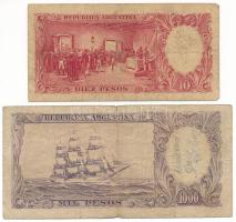 Argentína DN(1952-1955) 1000P + DN(1958-1959) 10P T:VG,G
Argentina ND(1952-1955) 1000 Pesos + ND(19...