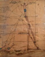 ca 1910 Bevezetés a toronyugrásba. Magyar és német nyelven írt és egyedi rajzos ív, magasról való fe...