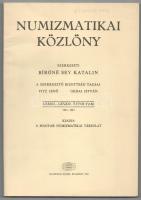 Numizmatikai Közlöny LXXXII-LXXXIII. évfolyam, 1983-1984. Budapest, Magyar Numizmatikai Társulat.