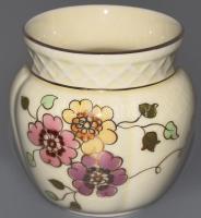 Zsolnay pillangó mintás kisváza, jelzett, hibátlan, m: 7 cm