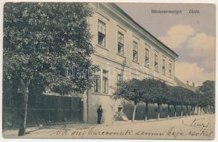 1914 Máramarossziget, Sighetu Marmatiei; Zárda. Wizner és Dávid kiadása / nunnery (ázott / wet damage)