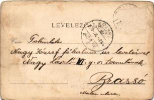 1900 Vajdahunyad, Hunedoara; A hunyadvári lovagkastély az 1854-iki tűzvész után. Kiadja a "Huny...