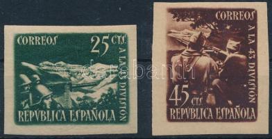 1938 Az USA 43. hadosztálya vágott sor Mi 732-733 B (Mi EUR 60.-)