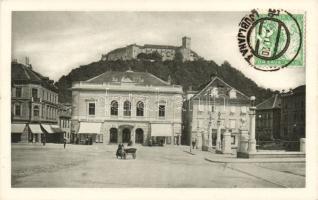 Ljubljana Grand Bazar Spiegl, music hall and the castle