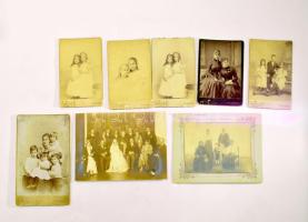 cca 1870-1910 A szegedi Szarvady és Fluck (Fluk) családhoz kapcsolódó fotók, közte Szarvady Lajosné ...