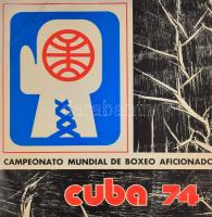 I campeonato mundial de boxeo aficionado. Cuba 74. Vinyl, Kuba, 1974, VG.