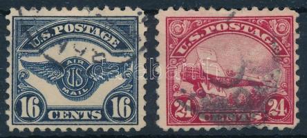 1923 Légiposta sor 2 klf értéke Mi 287-288 (Mi EUR 58.-)