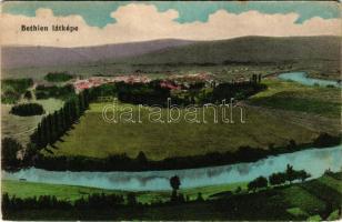 Bethlen, Betlen, Beclean; látkép. Kajári István kiadása / general view (EK)