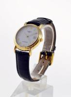 Tissot Automatic arany (Au) tokos karóra, 14K, bőr szíjjal, automata, működik, hibátlan, jelzett, dísztokban, d: 3,5 cm