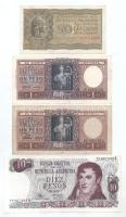 Argentína DN(1950-1957) 50c + 1P (2xklf) + DN(1973) 10P T:XF-VG Argentina ND(1950-1957) 50 Centavos + 1 Peso (2xdiff) + ND(1973) 10 Pesos C:XF-VG