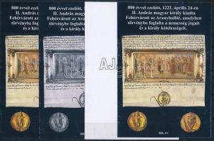 2022/05 Aranybulla 4 darabos emlékív garnitúra (30.000)