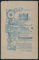 cca 1910 Elegáns hölgy portréja, kabinetfotó Bódy Béla rimaszombati műterméből, szélén kis sérülésse...