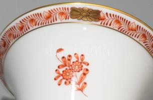 Herendi Apponyi rose mintás váza. Kézzel festett, jelzett, hibátlan m: 20 cm