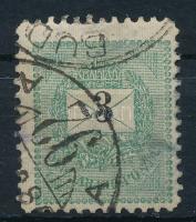 1898 Feketeszámú 3kr 11 1/2 fogazással (10.000)