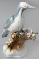 Zsolnay madár. Kézzel festett, jelzett, hibátlan , m: 18 cm