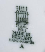 Zsolnay madár. Kézzel festett, jelzett, hibátlan , m: 18 cm