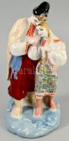 3 db nagy méretű Lomonoszov szovjet porcelán figura. Jelzett, hibátlan 28-32 cm