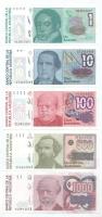 Argentína DN(1985-1990) 1A-1000A (5xklf) T:AU-VF Argentina ND(1985-1990) 1 Austral - 1000 Australes (5xdiff) C:AU-VF